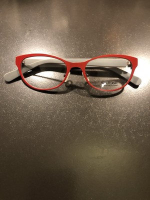 X-IDE SPEED C5 Eyeglasses Women's Square Red Gray Italy Designer *New*