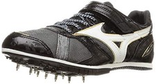 Mizuno Long Jump spike FIELD GEO LJ-C U1GA2040 Black x White x Gold 25cm US7