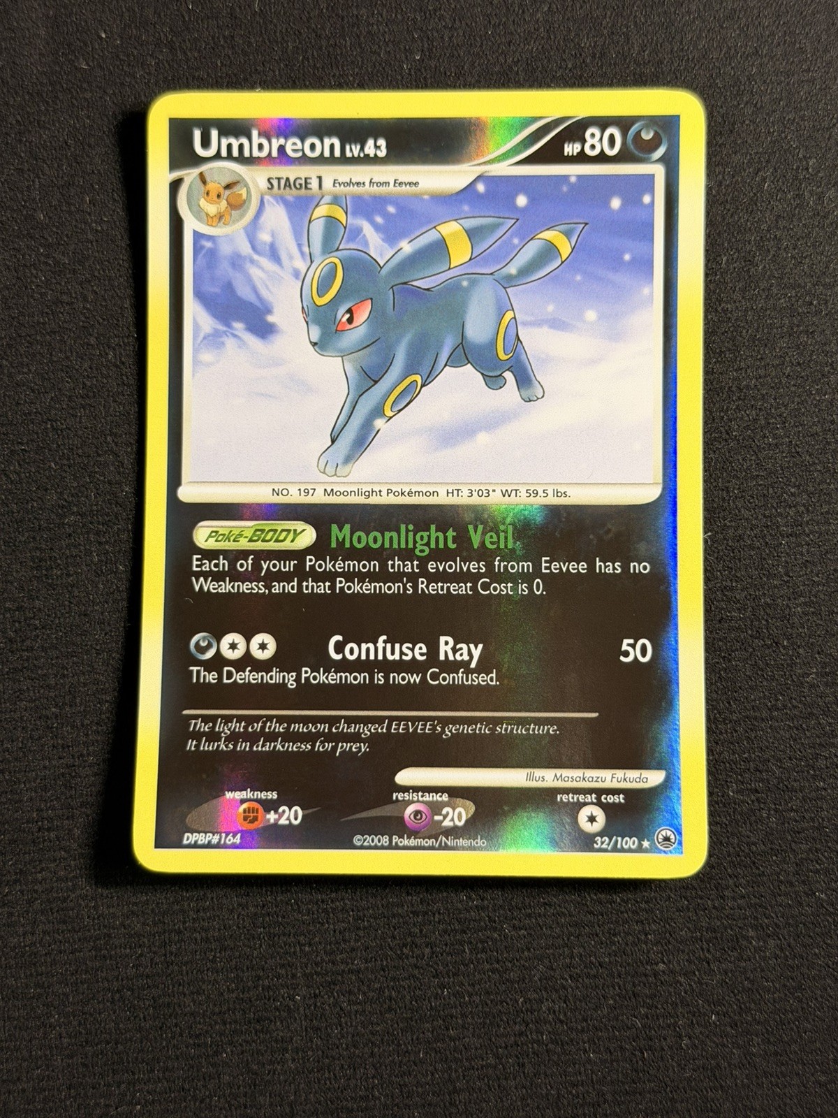 Umbreon - 32/100 - Pokemon Majestic Dawn Reverse Holo NM