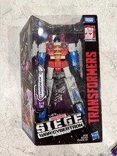 Transformers War For Cybertron Siege Voyager Class Starscream Hasbro SEALED