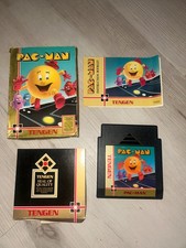 PacMan Tengen NES  Black Cartridge Authentic Vintage Game with box and paper