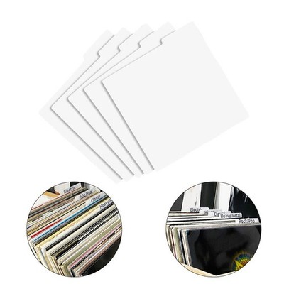 Quick and Easy For Record and CD Sorting with Transparent Classification Cards
