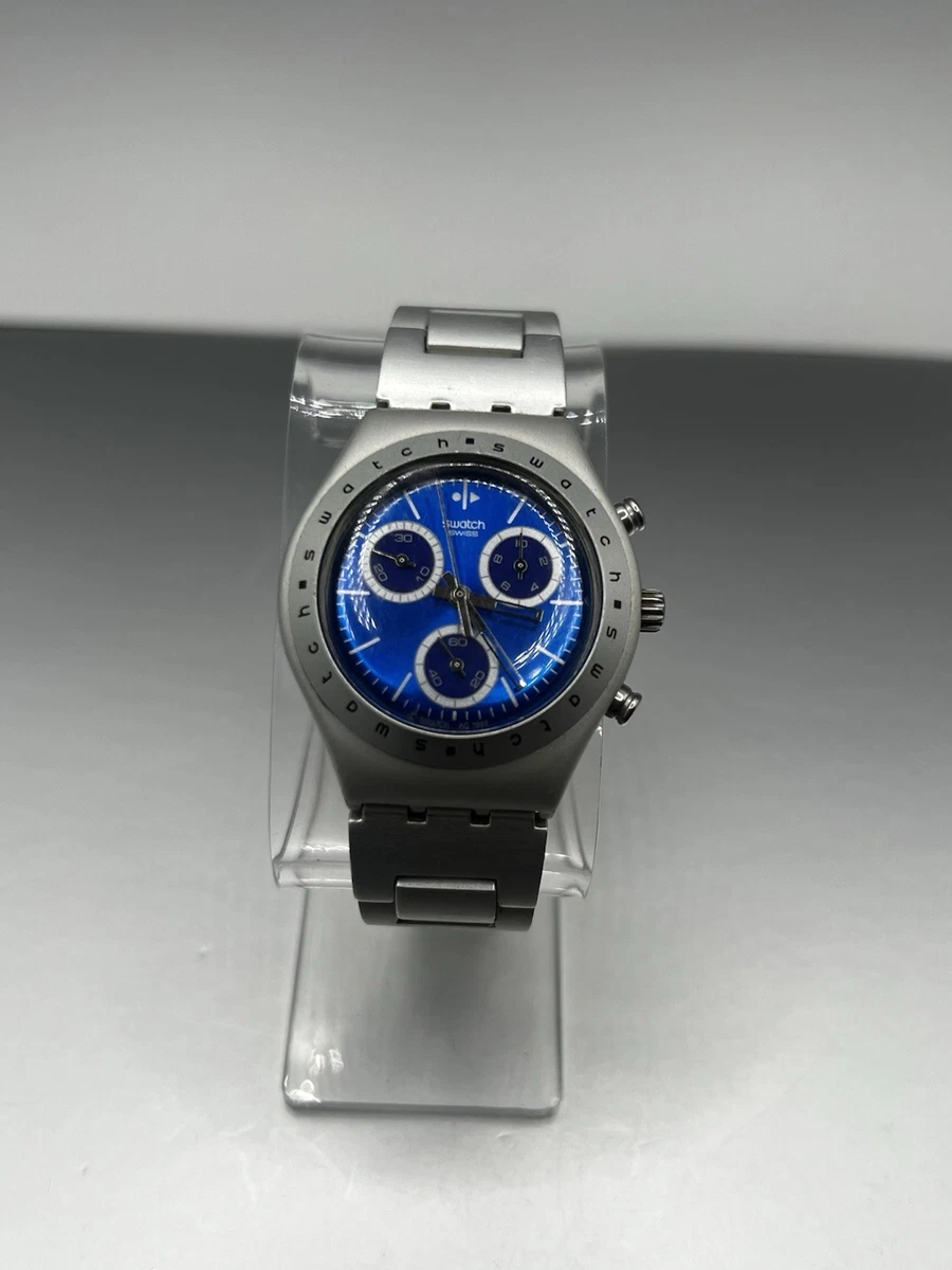 Swatch Irony Aluminum AG‎ 1999 New Battery Hypnotic YMS1003AG 35MM 6.5\