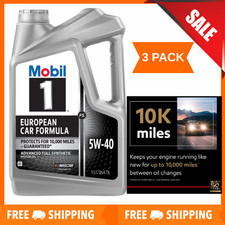 [3 PACK] Mobil 1 FS European Car Formula Full Synthetic Motor Oil 5W-40, 5 Quart 57.83 per gallon
