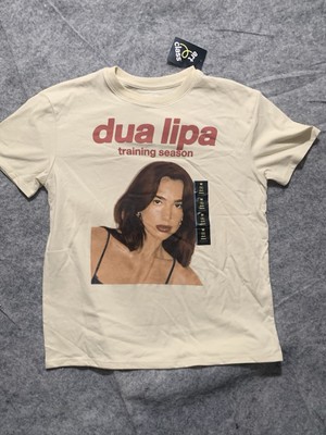 Girls Short Sleeve Dua Lipa Graphic T Shirt Art Class Tan Size M(8