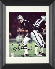 Daryle Lamonica signed Oakland Raiders 8x10 Photo minor dings Framed - COA