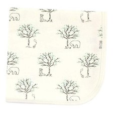 Unisex Baby Organic Cotton Swaddle, Receiving and Multi One Size Birch Trees