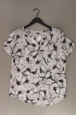 Alba Moda Kurzarmbluse Classic Bluse für Damen Gr. 42, L mit Blumenmuster grau