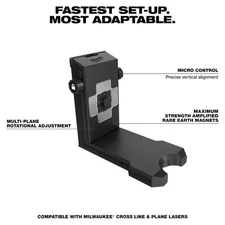 360-Degree Quick Connect Laser Mount Multi-Plane Rotational Adjustment Milwaukee