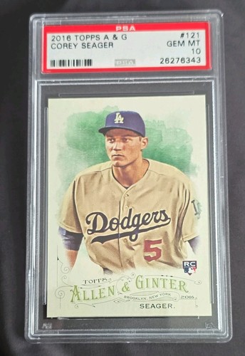 Topps Corey Seager Allen & Ginter Rookie Card 2016 Topps RC PSA 10 #121