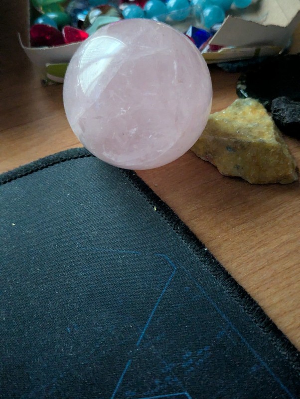 Pink Rose Quartz Ball