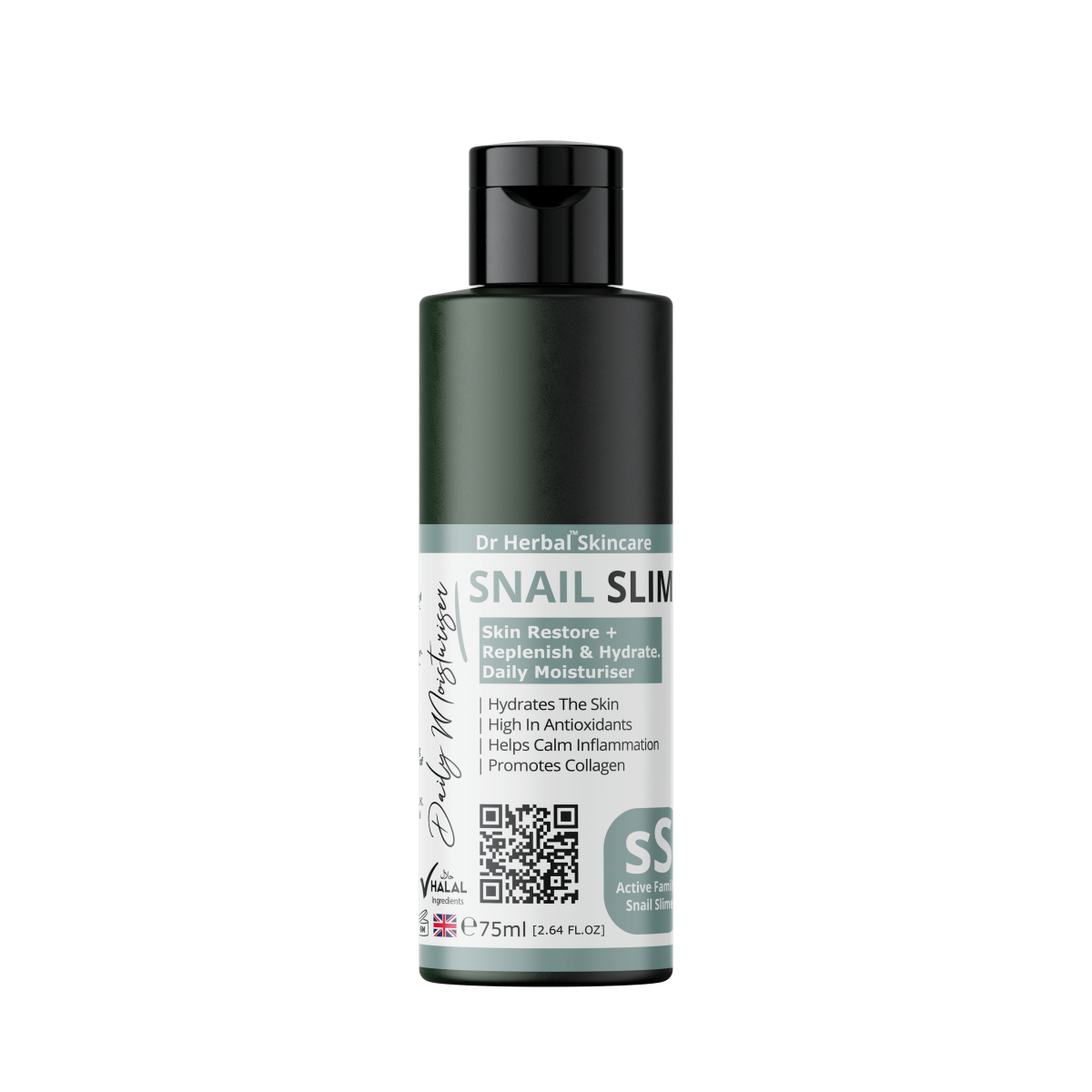 DR HERBAL Daily Moisturiser 75ml with Snail Slime, Aloe & Vitamin E