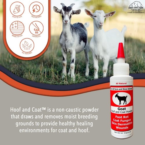 Goat Hoof & Coat Powder - Wound Care, Heals/Prevents Foot Rot, Skin 2 ...