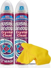 Window Cleaner 2 Pack Spray 300ml – Window Cleaner with Microfibre Cloth