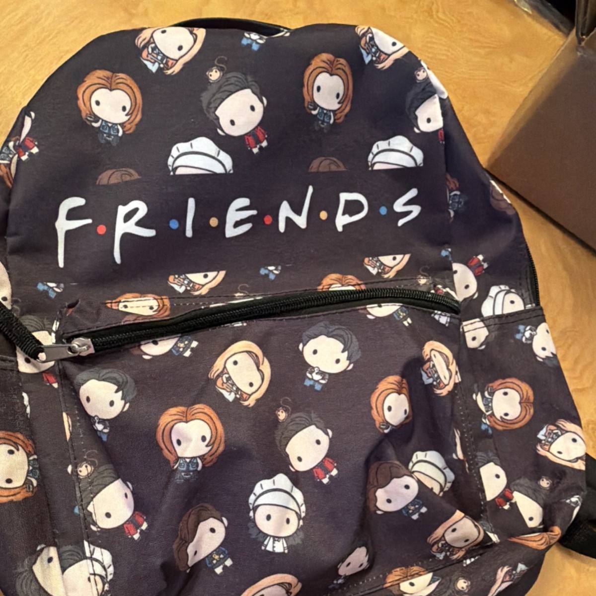Friends TV Show Backpack Chibi Characters Black School  display picture 1
