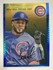 2023 Topps Chrome Platinum Anniversary Jeimer Candelario Blue Prism Refractor