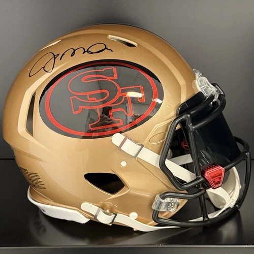 JOE MONTANA Signed AUTHENTIC Custom Full Size Helmet Niner Gang 49ERS (Fanatics)