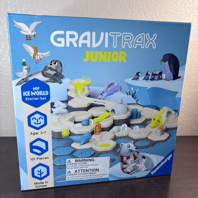 Ravensburger GraviTrax Junior Starter Set L Ice Ball Track Kit 3 Years Old