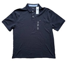 Tommy Hilfiger Men's Polo Shirt XXL Black Short Sleeve NWT