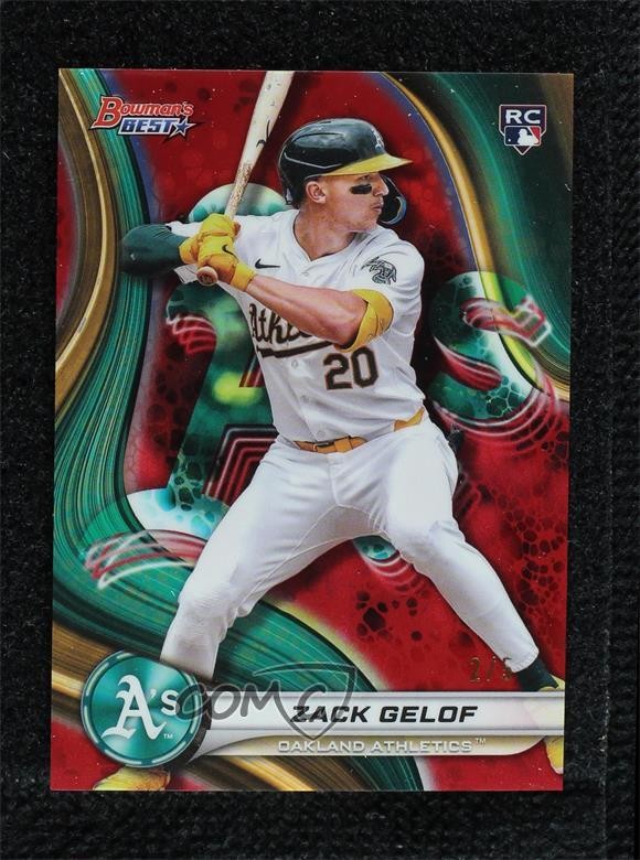 2024 Bowman's Best Red Refractor 2/5 Zack Gelof #46 Rookie RC