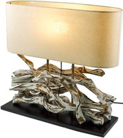 Tischlampe / Tischleuchte, Handgefertigtes Unikat Aus Naturmaterial, Holz, Baum