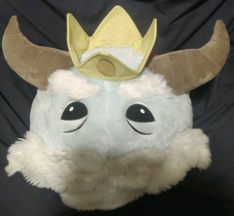 King Poro Plush Crown official League of legends Plush Riot Games 16 Inch Cape 