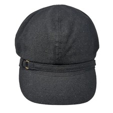 Unbranded Cadet Army Cap Black One Size Stretchable Lightweight Blank