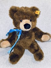 12 STEIFF TEDDY BEAR 021701 Brown With Now Stuffed Animal Doll Made In Germany