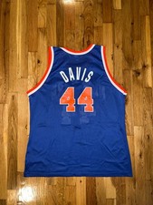 HUBERT DAVIS New York Knicks Champion Jersey 48 NBA Ewing Oakley UNC Tar Heels