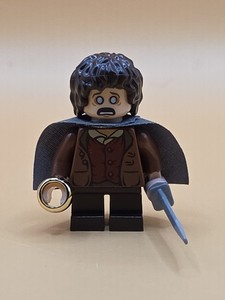 Frodo Baggins - Dark Bluish Gray Cape Lego MINIFIGURE Hobbit Lord of the Rings
