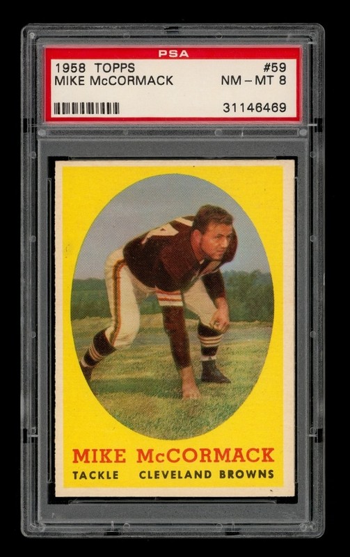 1958 Topps Set-Break # 59 Mike Mccormack PSA 8 NM-MT