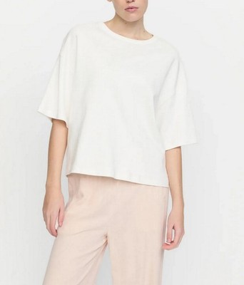 SOFT REBELS women's t shirt oversized white Hella wide T-shirt snow white XL