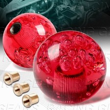 Vip Ball 60mm W-power Transparent Manual Mt Red Crystal Bubble Shift Knob Vip Ball 60mm W-power Transparent Manual Mt Red Crystal Bubble Shift Knob