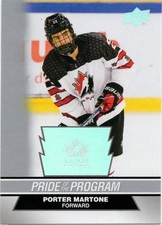 2023 Team Canada Juniors Pride Of The Program Porter Martone #90
