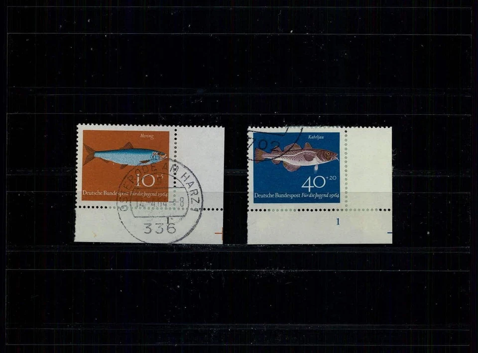 BRD FORMNUMMER 412 + 415 FISCHE 1964 gestempelt SELTEN!! xc20 - Bild 1 von 2