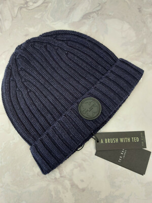 Ted Baker Mens Navy Tolton Ribbed 