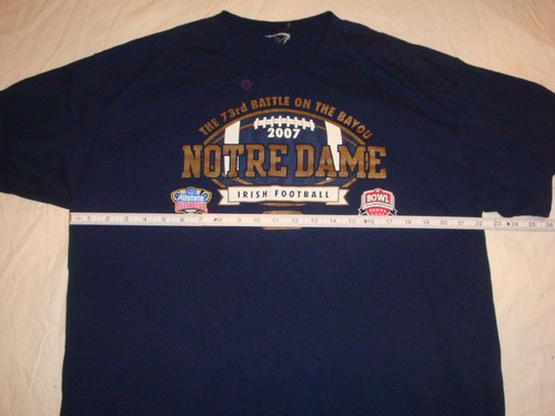 NOTRE DAME NIKE 2007 SUGAR BOWL T SHIRT SZ L/XL IRISH NATION GUC - Picture 4 of 5