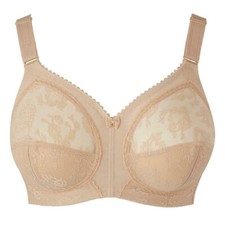 Women's Full Coverage Bra Wirefree Non-padded Lace Minimizer Bra 36-50 ABCD DDE