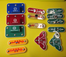 ELENCO Snap Circuits Replacement Part: Lot of 14 L1 R1 RP Q2 Q1 D2 S1 U1 C4 D1