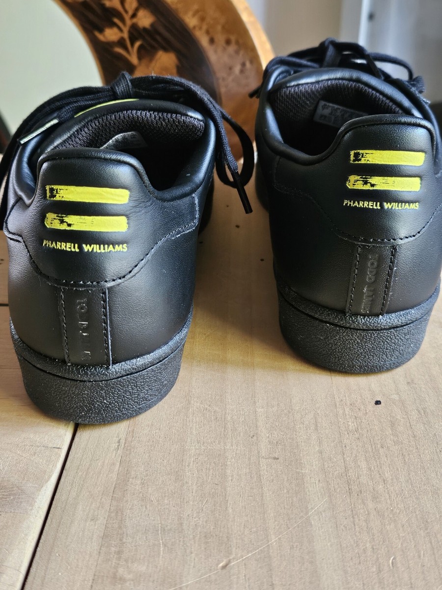 Adidas Superstar X Pharrell Supershell Black Sneakers Size 7 | eBay
