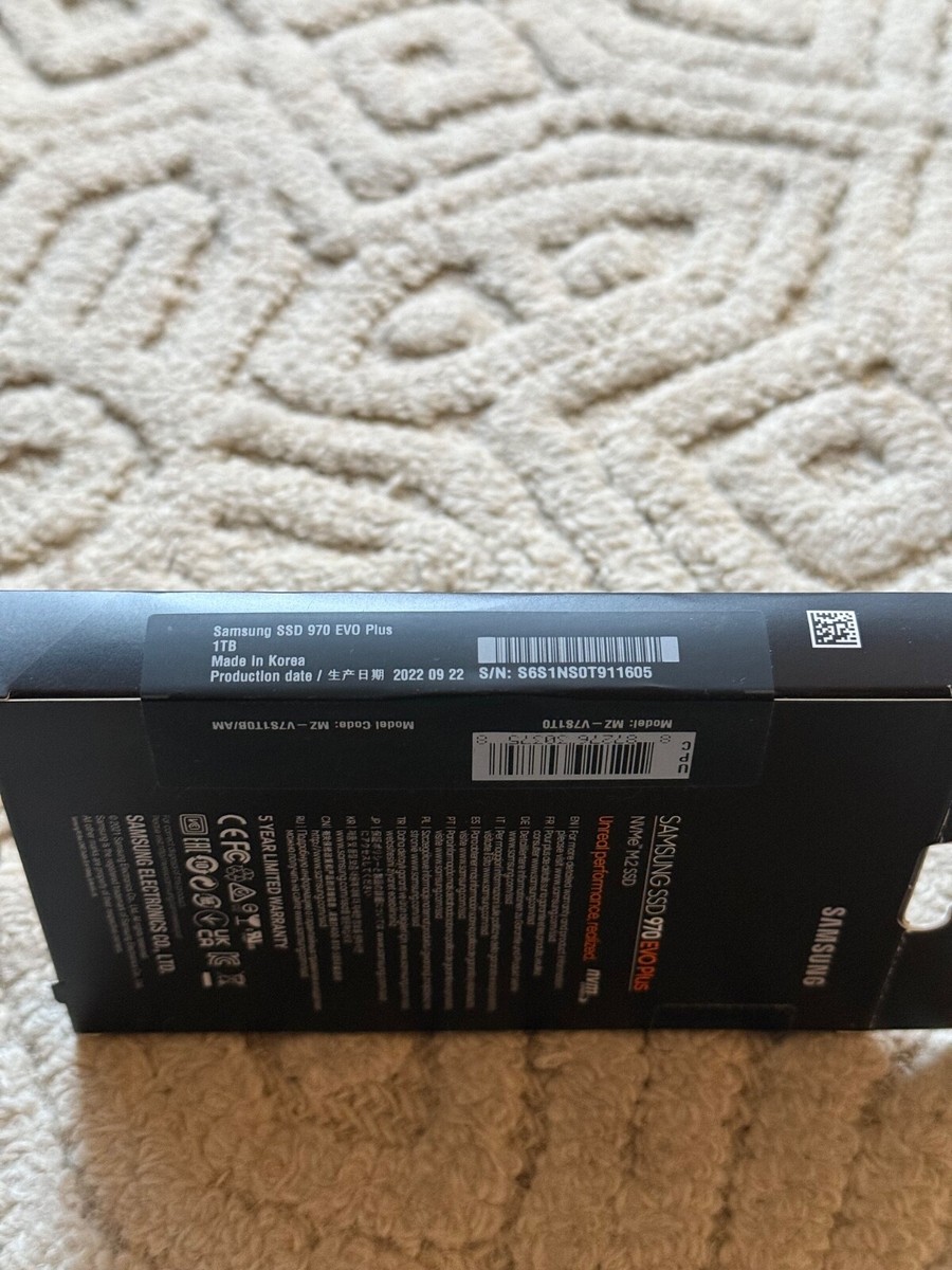 Samsung 970 EVO Plus 1TB M.2 NVMe Internal SSD - (MZ-V7S1T0B