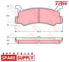 BREMSBELAGSATZ, SCHEIBENBREMSE TRW GDB375