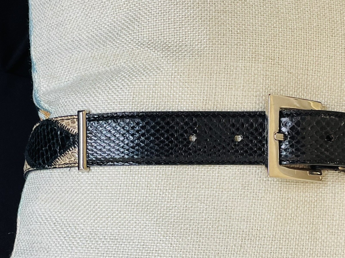 Dolce & Gabbana Python Snakeskin Belt 36