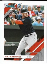 2019 Donruss #62 JD Martinez (Jersey Variation) Boston Red Sox
