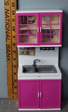 Liberty Imports Cabinet  Sink Accessories for Doll House Used