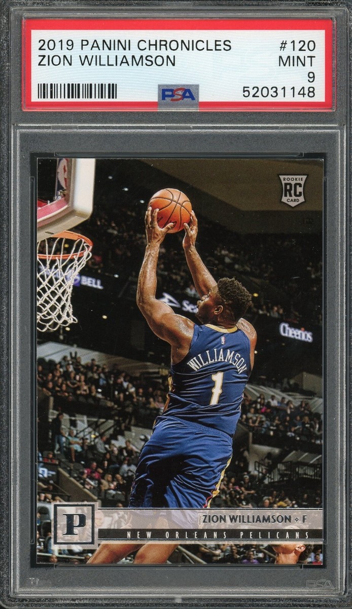 2019-20 Panini Chronicles Zion Williamson #120 RC PSA 9 - 52031148