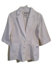 Child Lab Coat White Butter Soft Scrubbs By USA Size XS