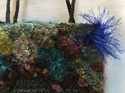 The Limited – Handmade Multi-Color Crochet Boho Satchel Handbag Purse - Picture 4 of 8