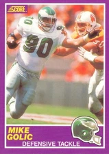 SCORE-SUPPLEMENTAL Mike Golic ONLY-RC EAGLES DOLPHINS OILERS Notre Dame 
