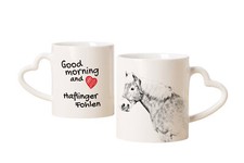 Tasse Haflinger Fohlen Avec Cheval Bonjour Cœur Art-Chien